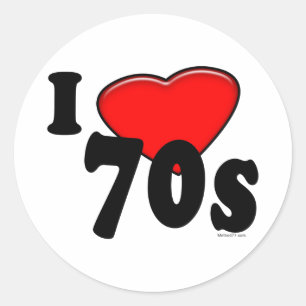 J'aime les années 70 Sticker