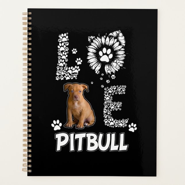J'aime les chiens Pitbull (Devant)