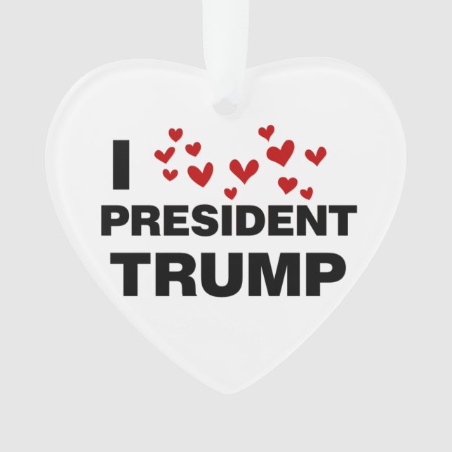 J'aime les coeurs du président Trump (devant)