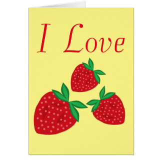 J'aime les fraises