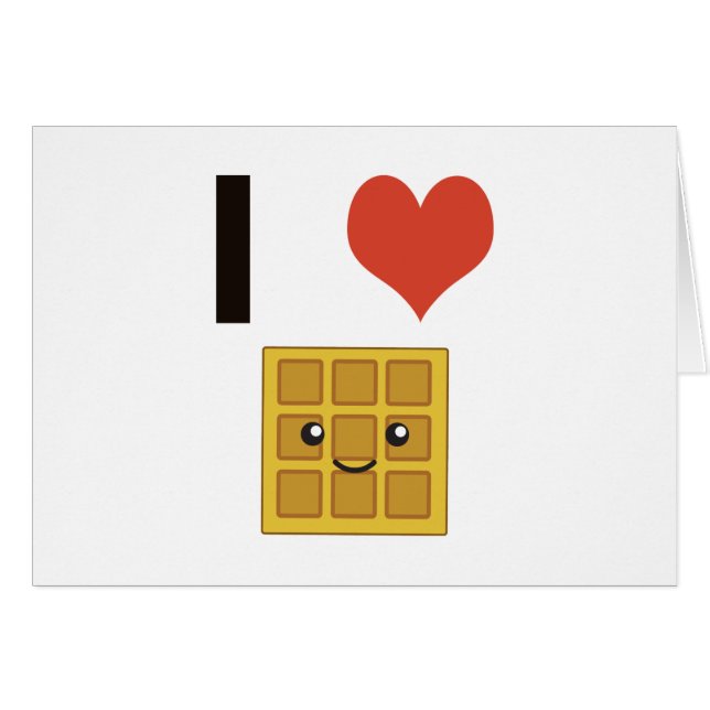 J'aime les gaufres (Devant Horizontal)