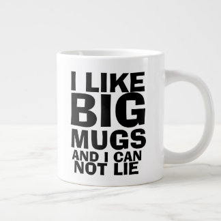J'aime les grands mugs Tasse de café drôle
