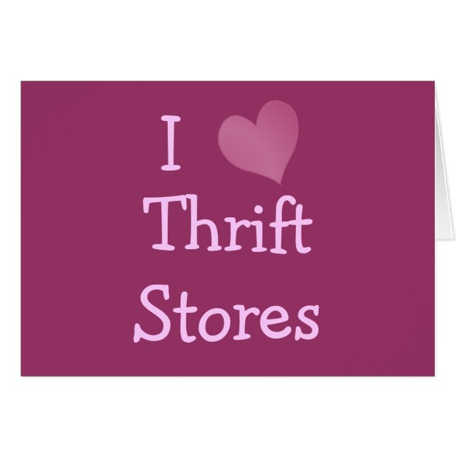 J'Aime Les Magasins Éthrift (Devant horizontal)