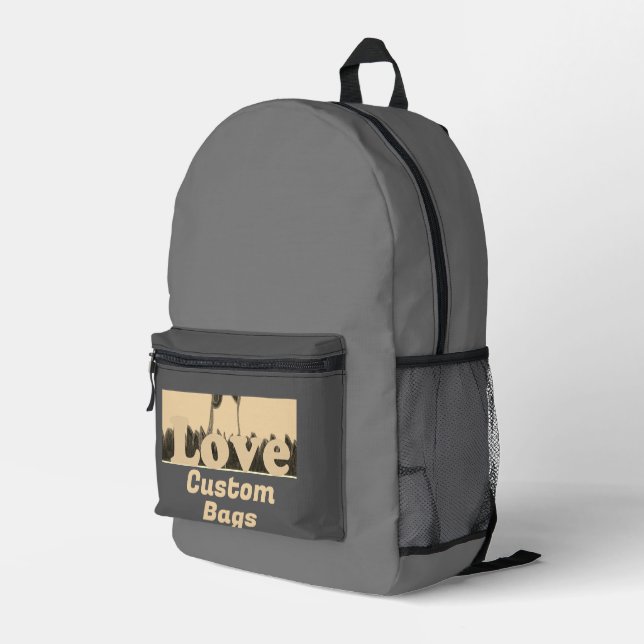 J'aime les sacs personnalisés faits juste pour vou (Coin arrière droit)