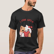 J'AIME LES T-shirts CATS