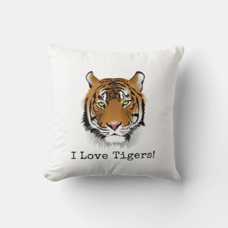 J'Aime Les Tigres ! Beau Oreiller