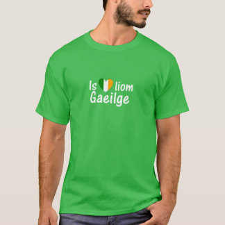 J'aime l'obscurité gaélique de T-shirt d'hommes de