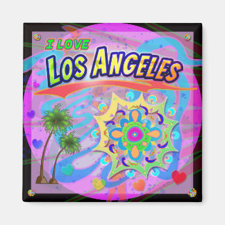 J'AIME Los Angeles VRAI Magnet de Progrès