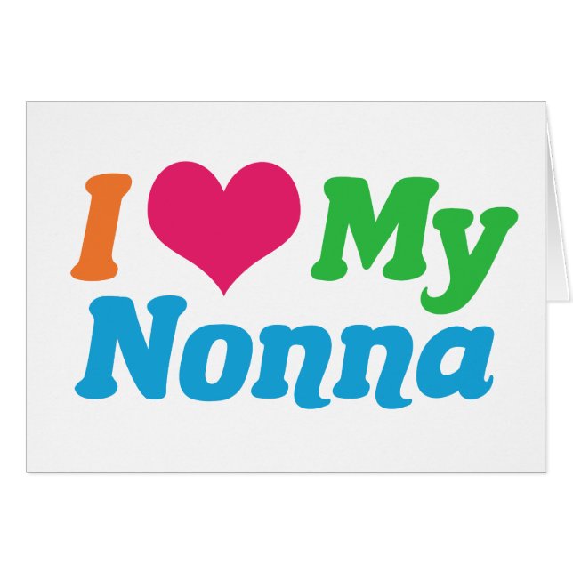 J'Aime Ma Carte Nonna (Devant horizontal)