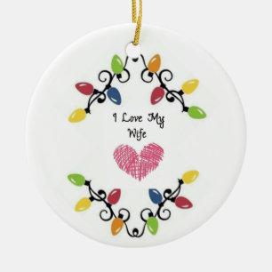 ***J'AIME MA FEMME*** ORNEMENT DE NOËL