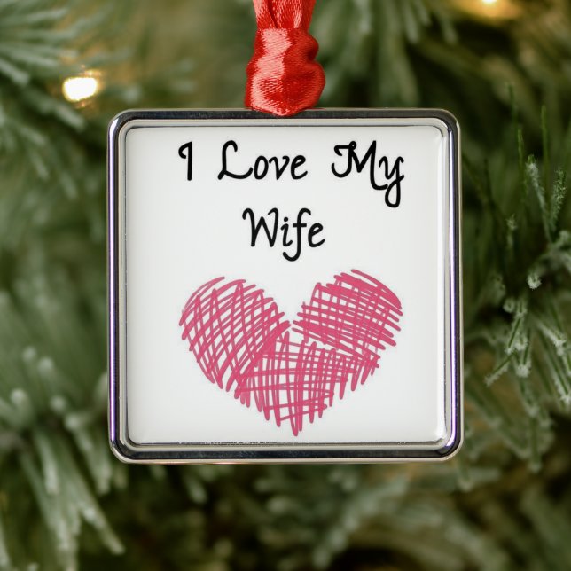 ****J'AIME MA FEMME**** ORNEMENT DE NOËL (Arbre)
