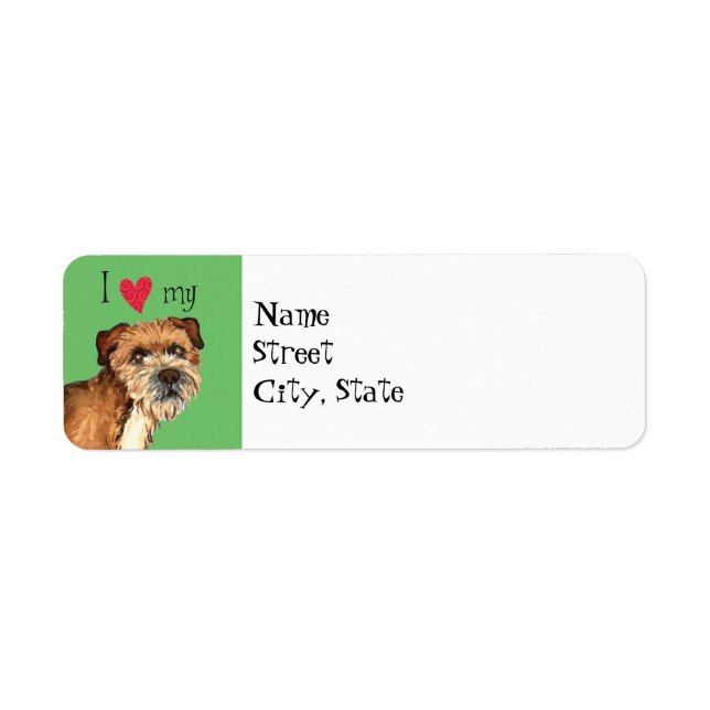 J'aime ma frontière Terrier (Devant)