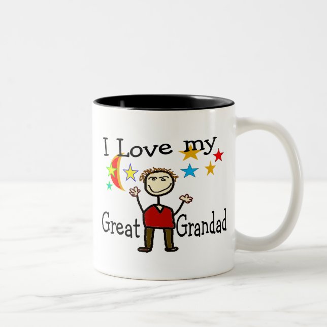 J'aime ma grande tasse de café de papy (Droit)
