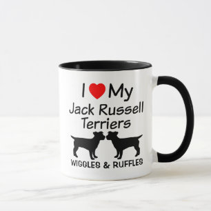 J'Aime Ma Mug À Deux Chiens Jack Russell Terrier