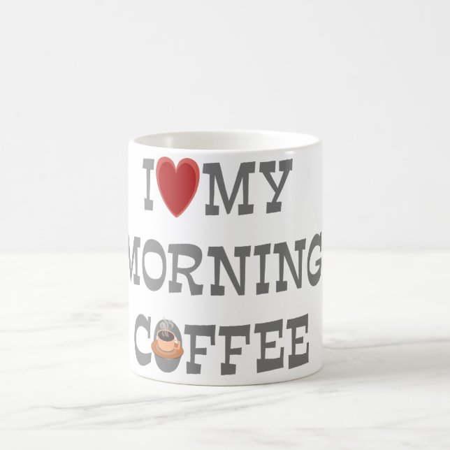 J'Aime Ma Mug De Café Du Matin (Centre)