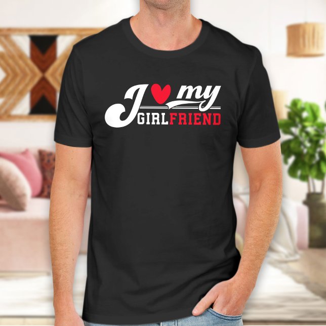 J'Aime Ma Petite Amie, T-Shirt Du Jour Des Valenti (Créateur téléchargé)
