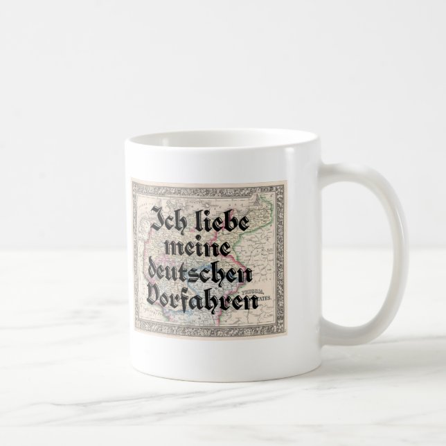 J'aime ma tasse allemande d'ancêtres (Droite)