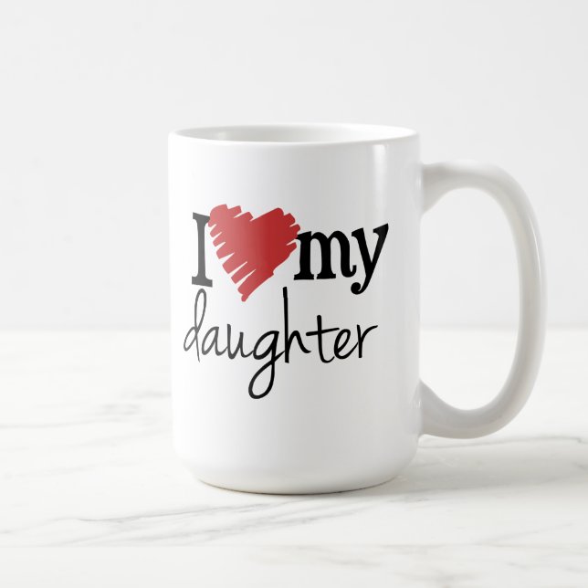 J'aime ma tasse de café de fille (Droite)