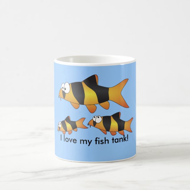 J'aime ma TASSE drôle de loche de clown d'aquarium (Centre)
