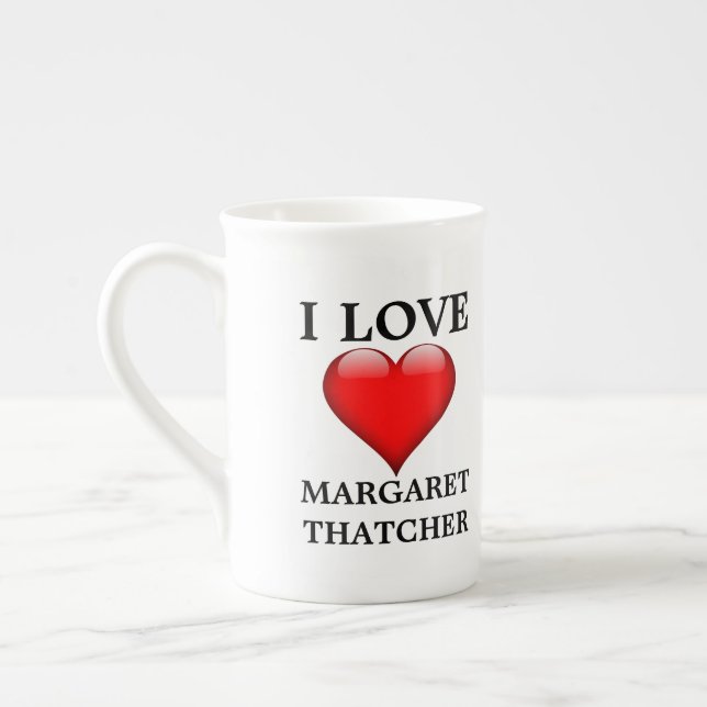 J'aime Margaret Thatcher Mug (Gauche)