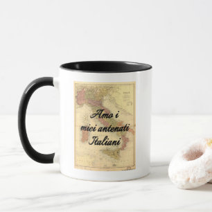 J'aime mes ancêtres italiens Mug personnalisé