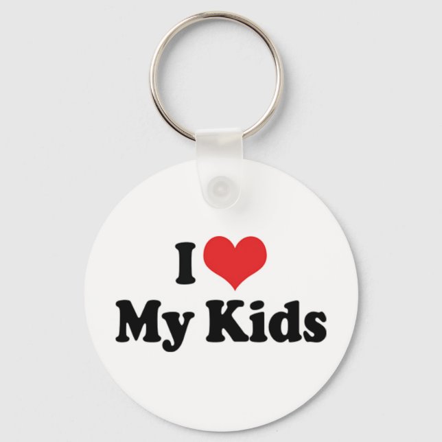 J'aime mes enfants Porte-clés (Recto)