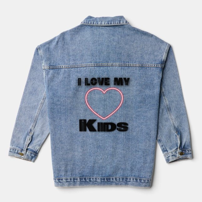 J'aime mes enfants t-shirt, chemises d'amour, femm (Verso)