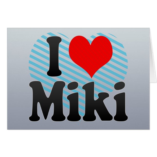 J'aime Miki, Japon (Devant horizontal)