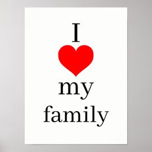 J'aime mon affiche familiale