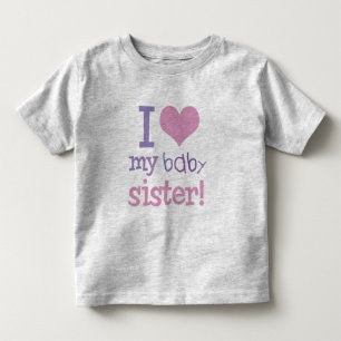 J'aime mon bébé soeur enfants T-shirts et cadeaux