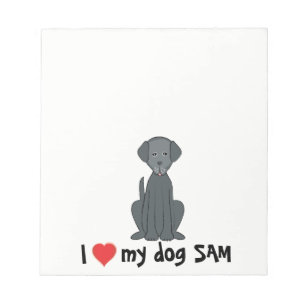 J'aime mon Bloc-notes pour chien