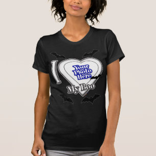 J'Aime Mon Boo Avec Ta Photo Avec T-Shirt Bats