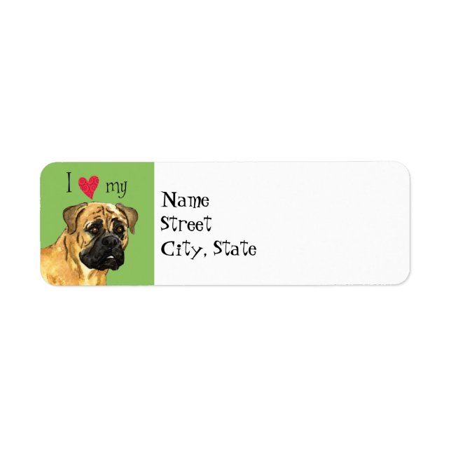 J'aime mon Bullmastiff (Devant)