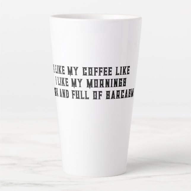 J'aime mon café comme j'aime mon matin Mugs (Devant)