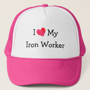 J'aime mon Casquette de travail de fer
