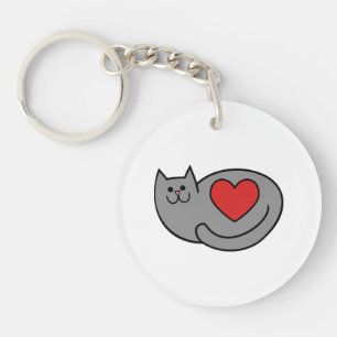J'aime mon chat gris