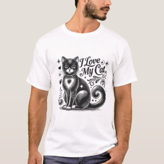 J'Aime Mon Chat - J'Aime Mes T-Shirts De Chat