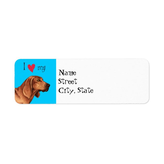 J'aime mon chien rouge (Devant)