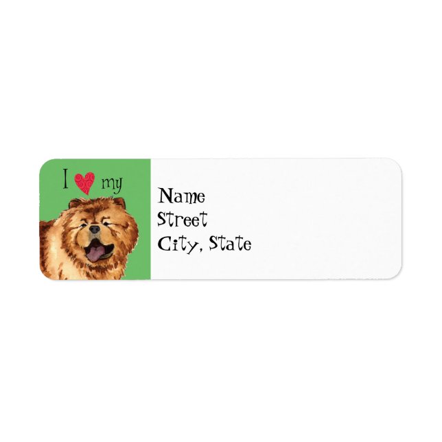 J'aime mon Chow Chow (Devant)