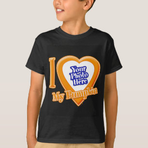 J'Aime Mon Citrouille Avec Votre T-Shirt Photo