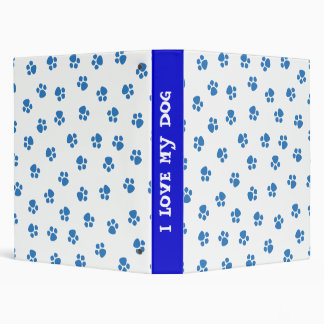 J'aime mon classeur d'impression de chiot de chien