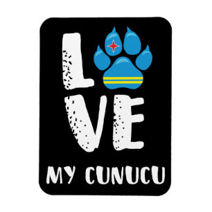 J'AIME MON CUNUCU (lettres blanches) - Magnet