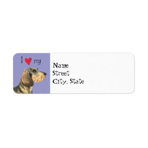 J'aime mon Dachshund À poils durs