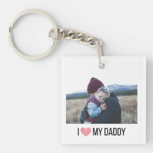 J'AIME MON DADDY PORTE - CLÉ 2 PHOTO PERSONNALISÉE