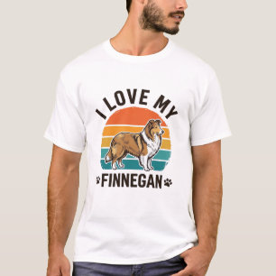 J'aime mon design de t-shirt avec le nom de Finneg