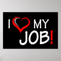 J'aime mon emploi Poster