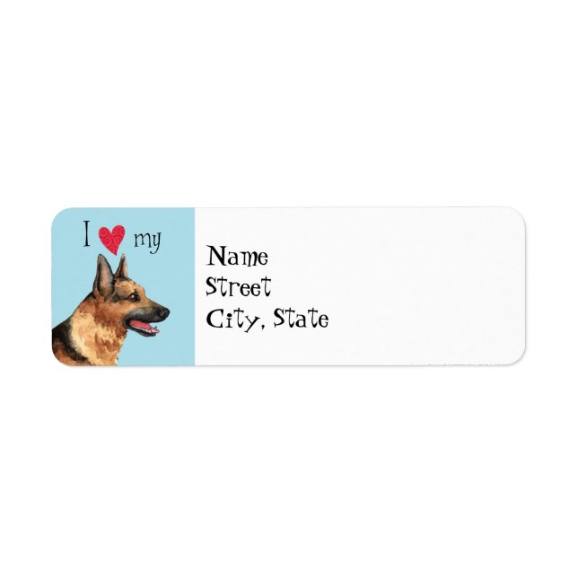 J'aime mon GSD (Devant)