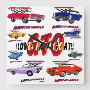 J'aime mon horloge murale de chèvre