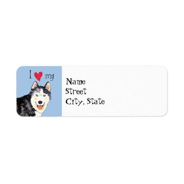 J'aime mon Husky (Devant)