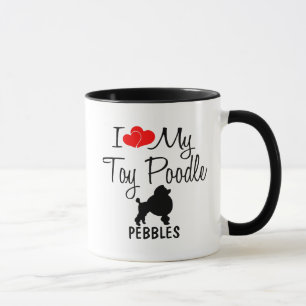 J'Aime Mon Jouet Poodle Mug